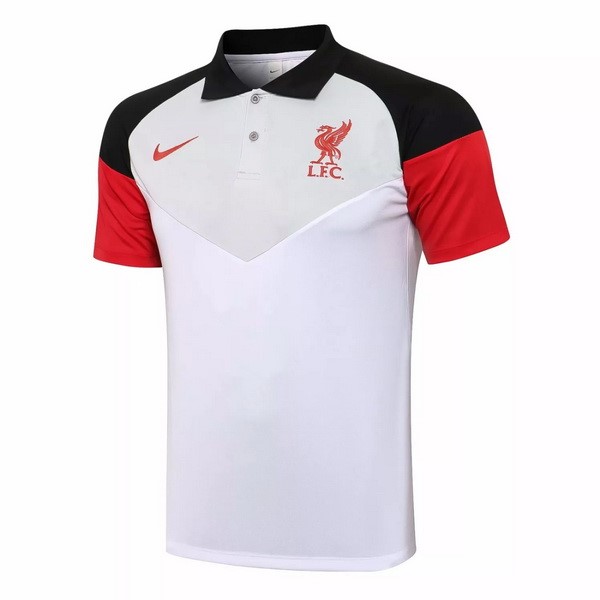 Polo Liverpool 2021-2022 Gris Blanco